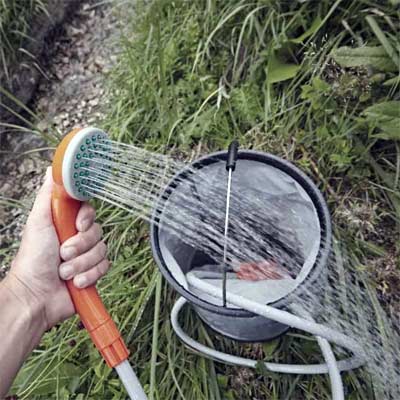Ivation - Ducha exterior con batería