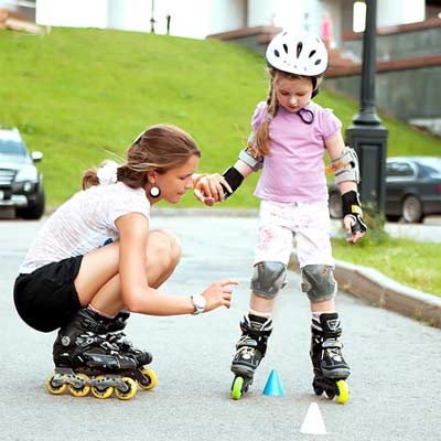 Talla de los patines en lnea para nias